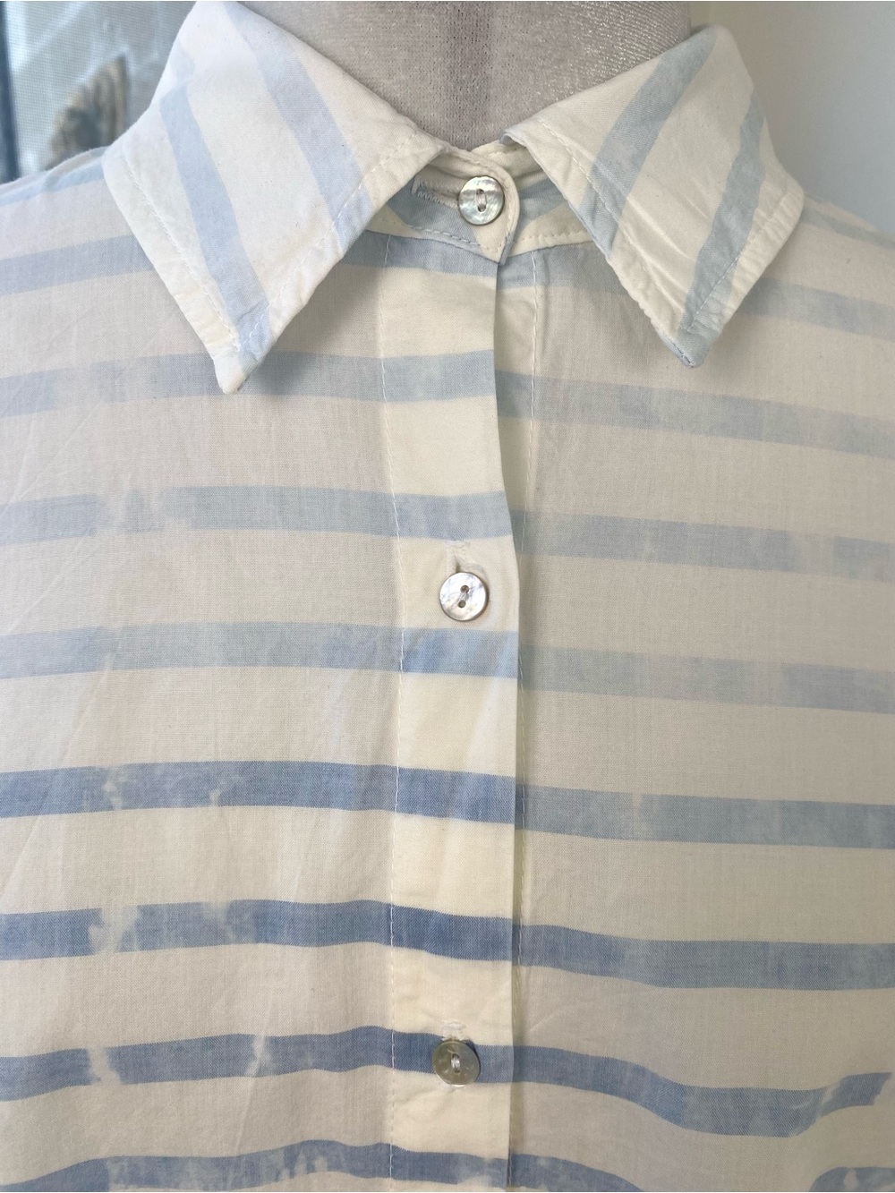 Sundry Striped Cotton Oversized Button Down Shirt, Size M - Picture 8 of 11